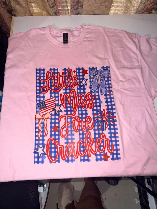 Little miss Fire Cracker T-Shirt