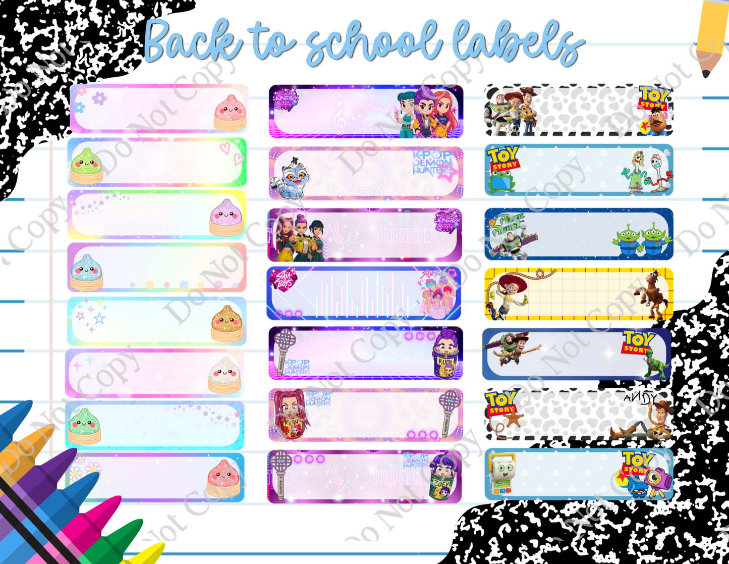 Back to School Stickers