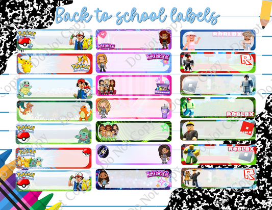 Back to School Stickers
