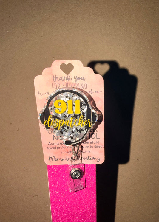 911 Dispatch Badge Reel